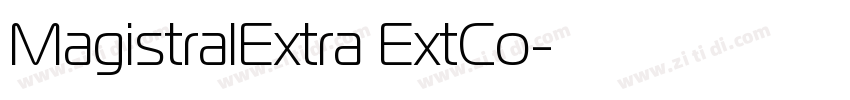 MagistralExtra ExtCo字体转换